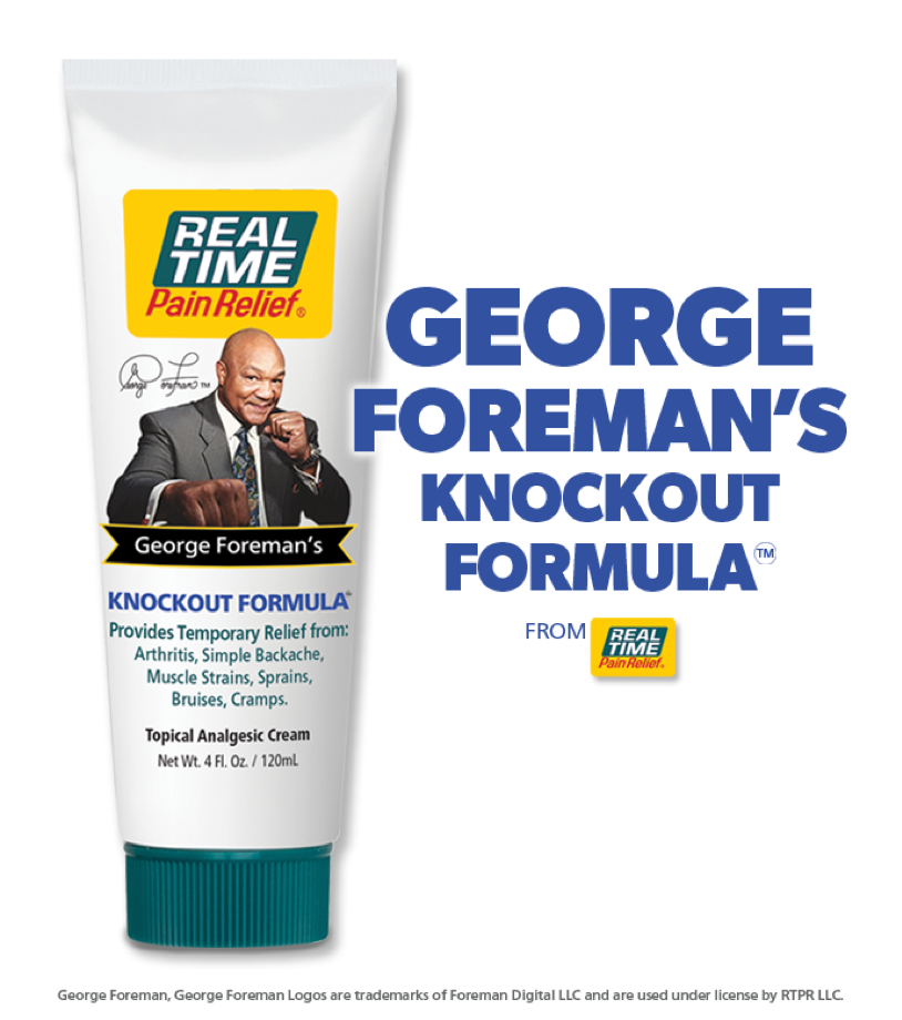 LMCA and Foreman Digital LLC Announce Launch of George Foreman’s KNOCKOUT FORMULATM from Real Time Pain Relief ® image