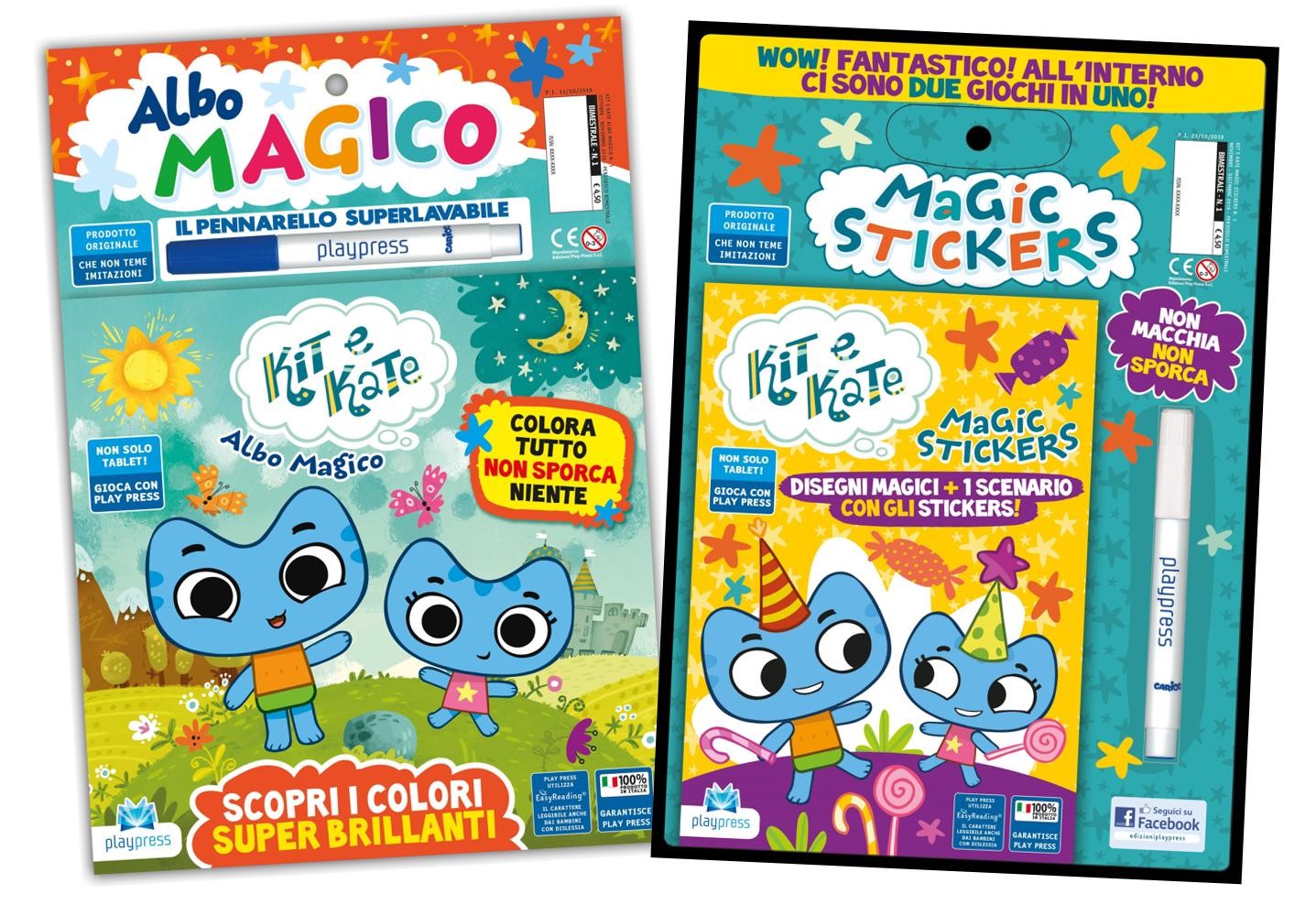 Preschool animation Kit and Kate is now the inspiration for sticker and magic albums from Edizioni PlayPress image