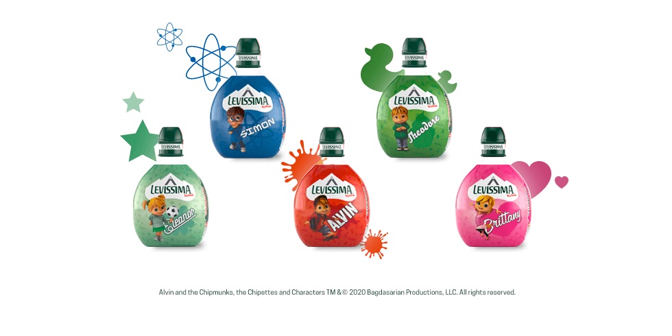 Bagdasarian Productions and Nestlé launch ALVINNN!!! And the Chipmunks character themed Levissima Issima bottles image