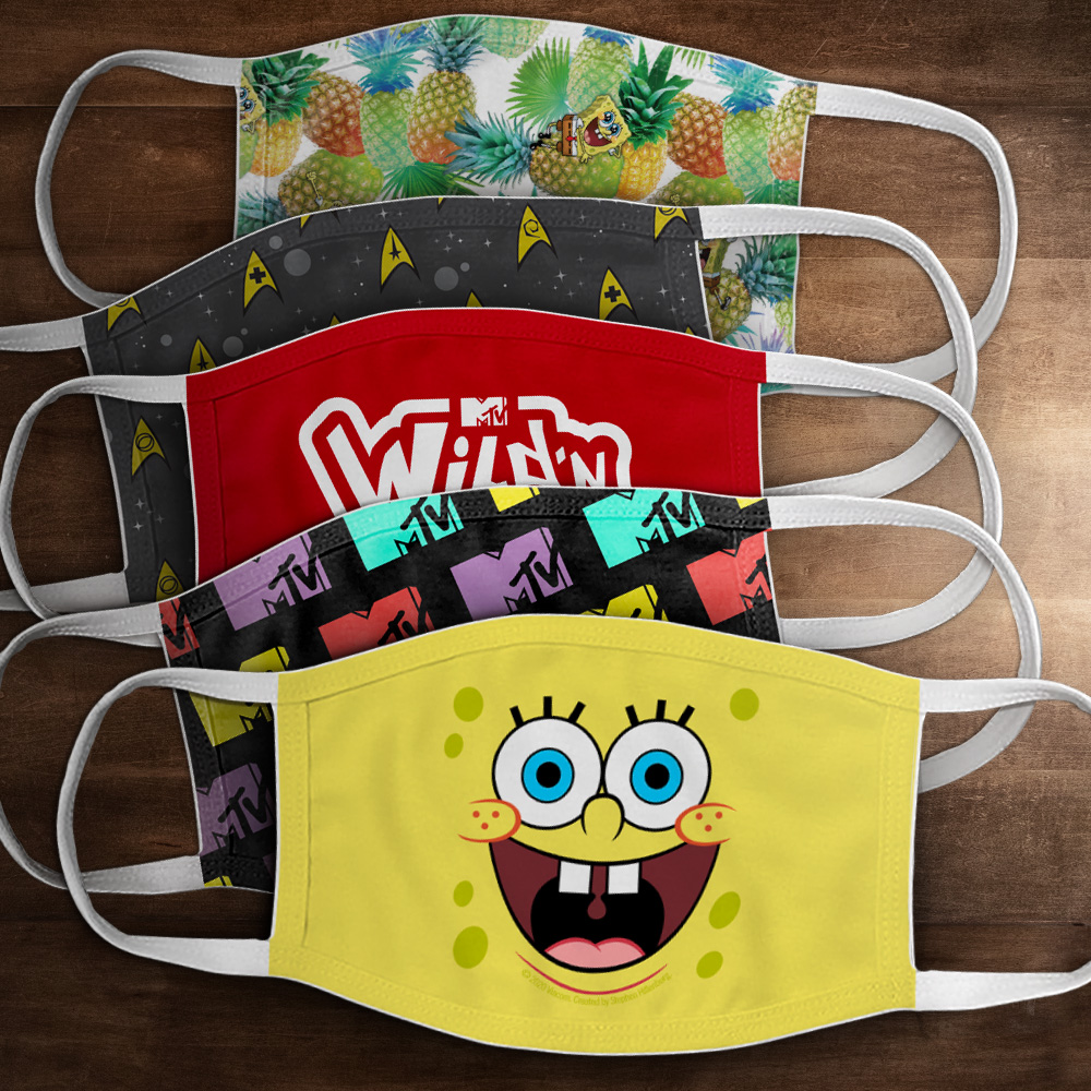 ViacomCBS Consumer Products Launches Global Reusable Face Masks Featuring Iconic Nickelodeon Characters image