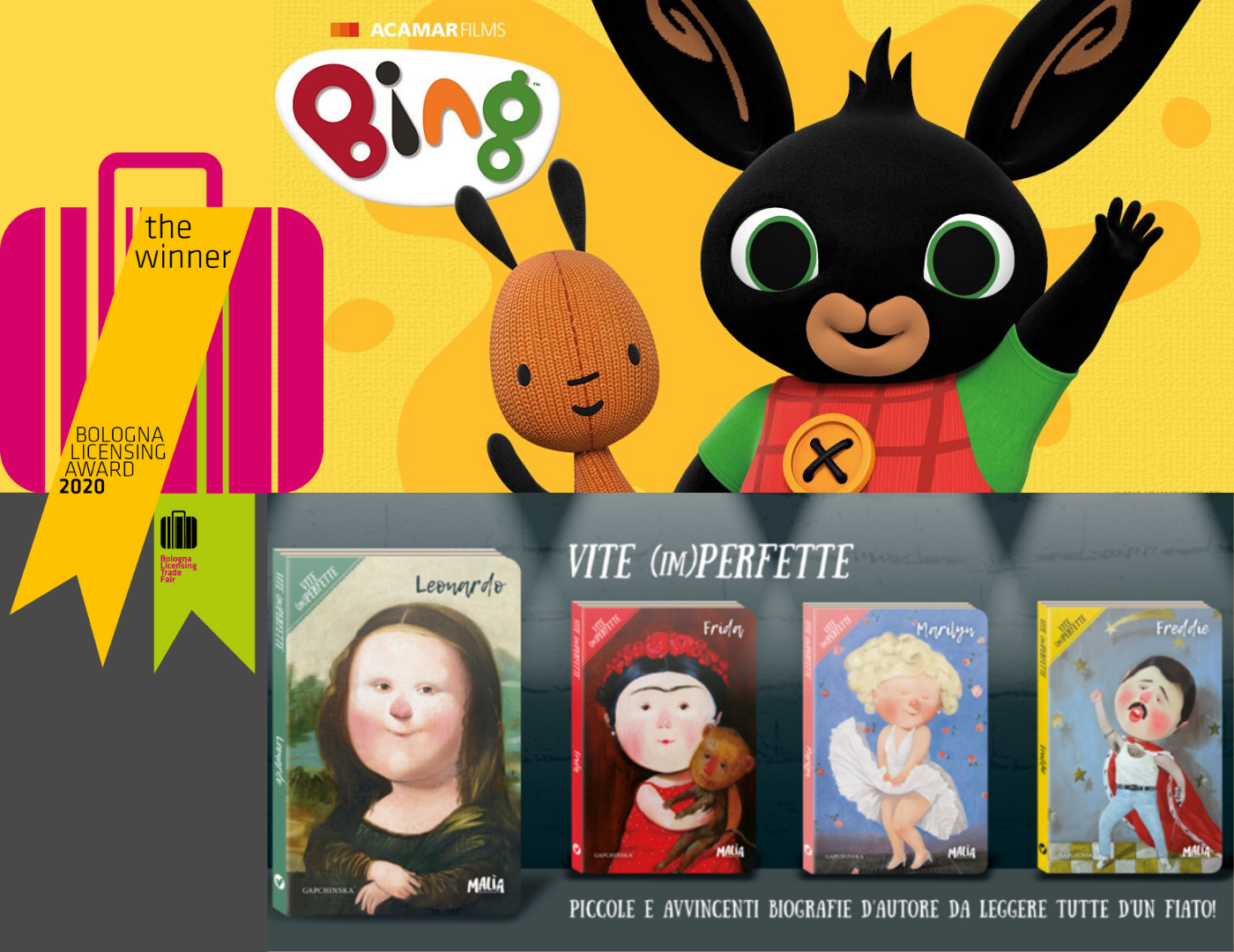 This year Bologna Licensing Award winners are two of Maurizio Distefano Licensing’s properties: Bing and Gapchinska image