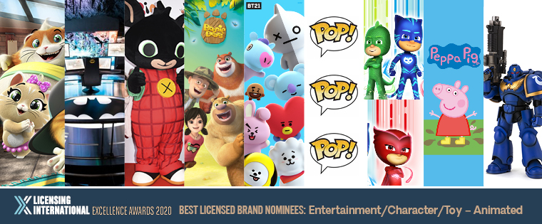 Nominees for Best Brand: Entertainment / Character/Toy – Animated image
