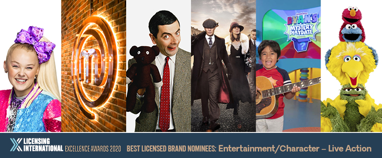 Nominees for Best Brand: Entertainment / Character  – Live Action image