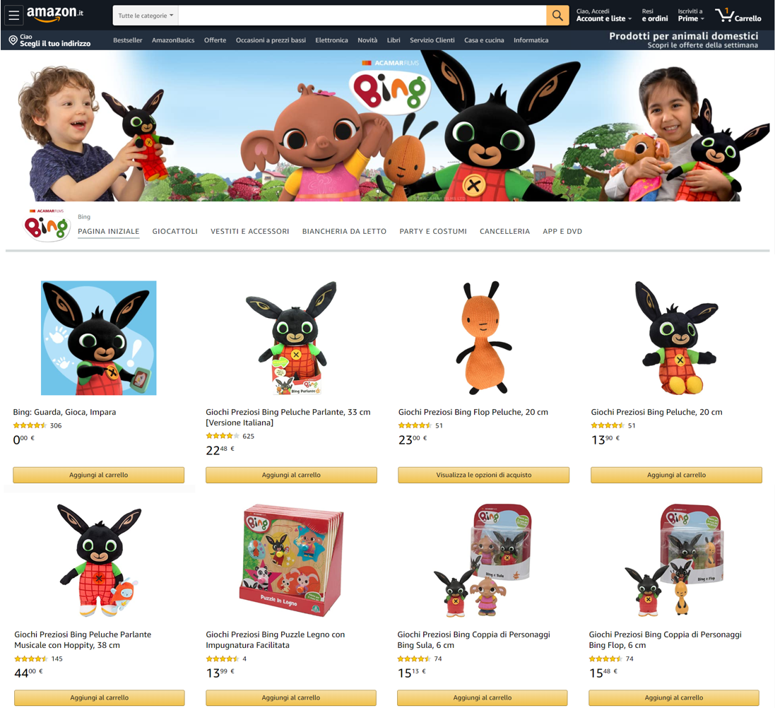 talking bing amazon