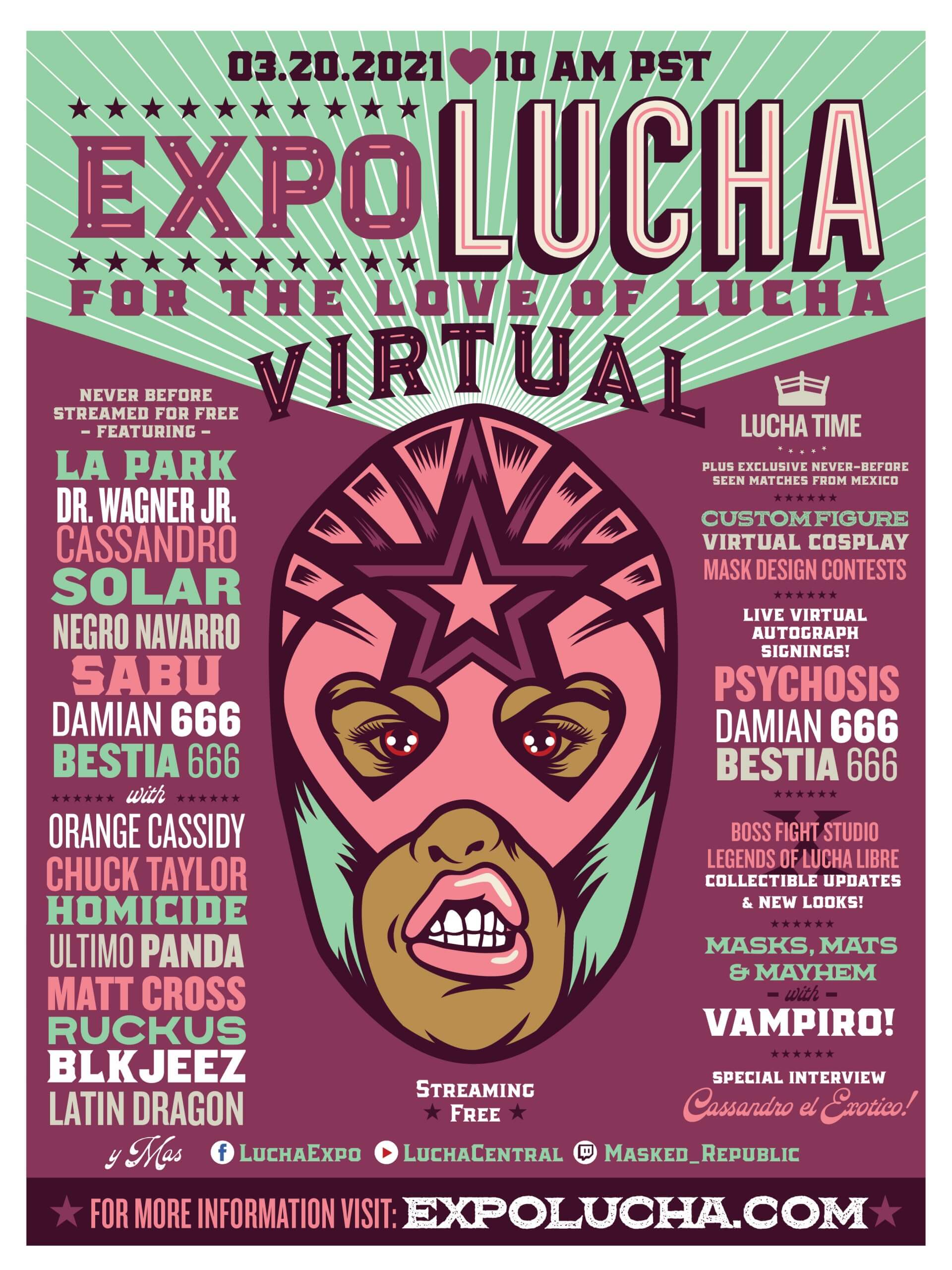 Expo Lucha® Goes Virtual Again For The Love Of Lucha And Fans Get Ringside Seats to All the Action! image