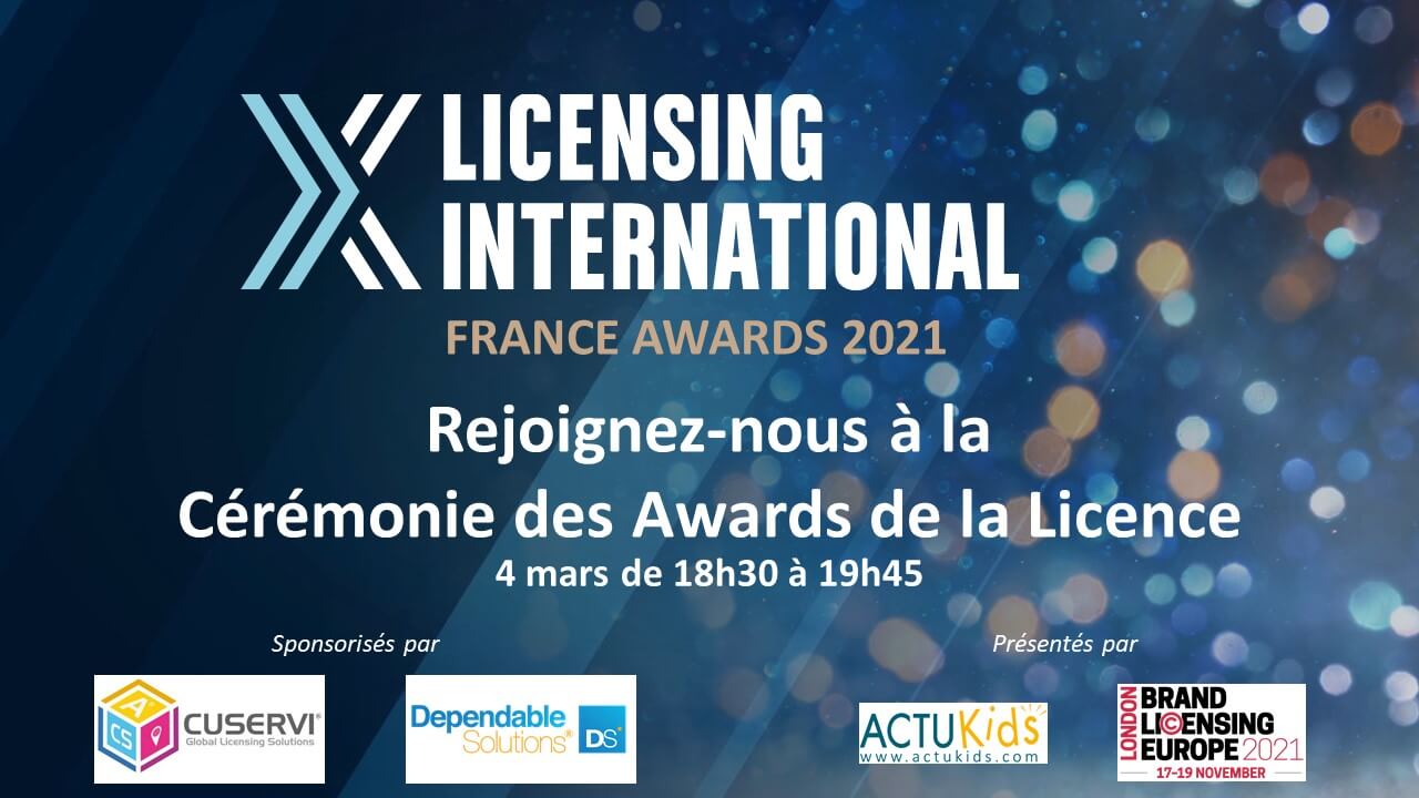 Registrations to the Licensing International France  Award Ceremony are open!  Thursday March 4th – 6.30pm CET (Platform opens at 5.30pm CET) image