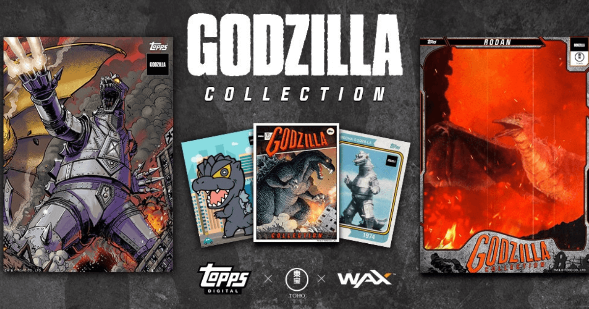 Topps Digital Strikes Again:  Godzilla NFT Collectibles are Coming to the WAX Blockchain on March 31! image