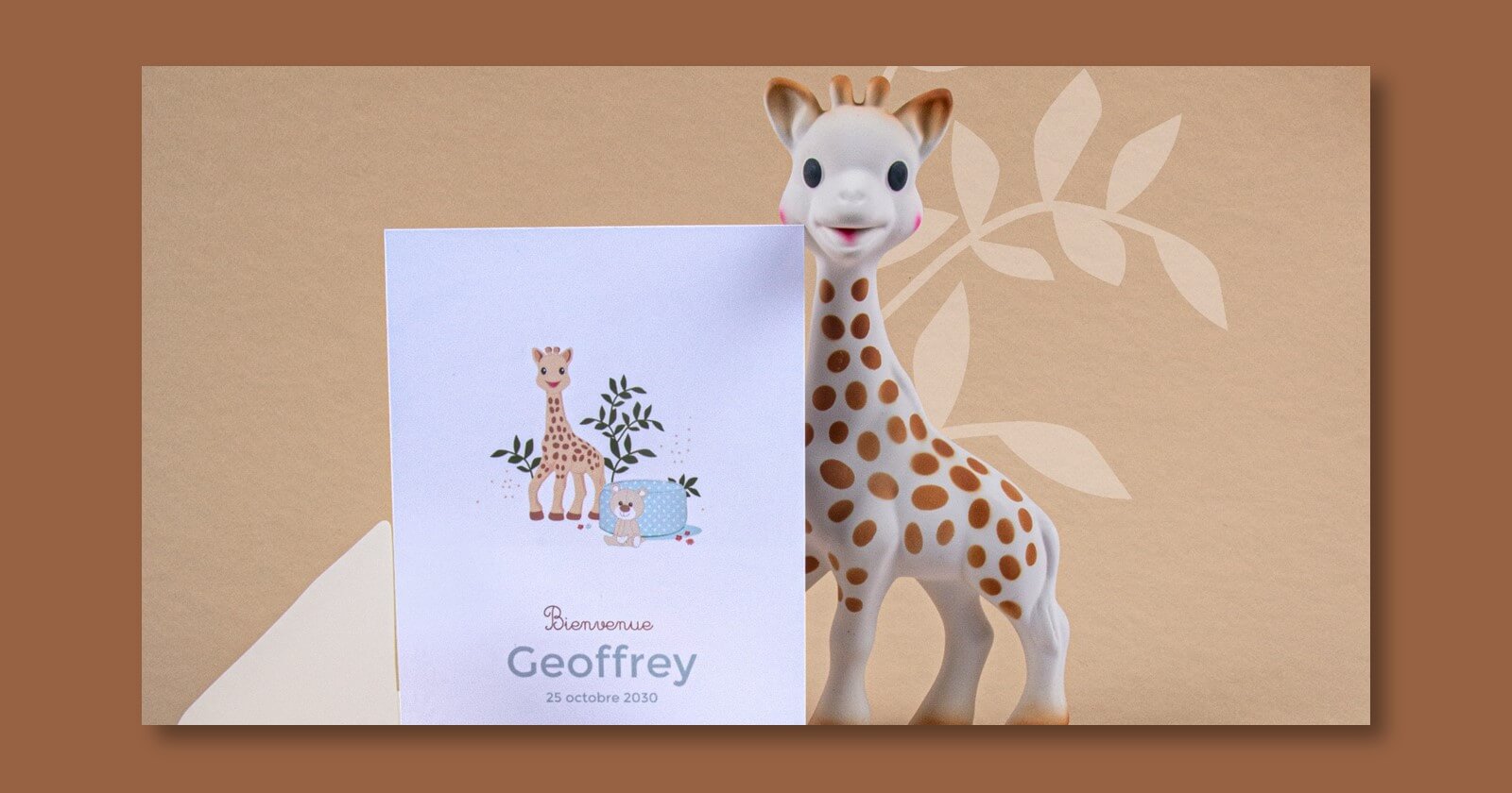 Sophie La Girafe Joins Forces With Planet Cards, The Number 1 in Personalized Invitations and Cards image