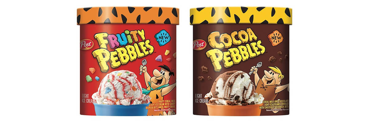 Fruity Pebbles and Cocoa Pebbles Ice Cream