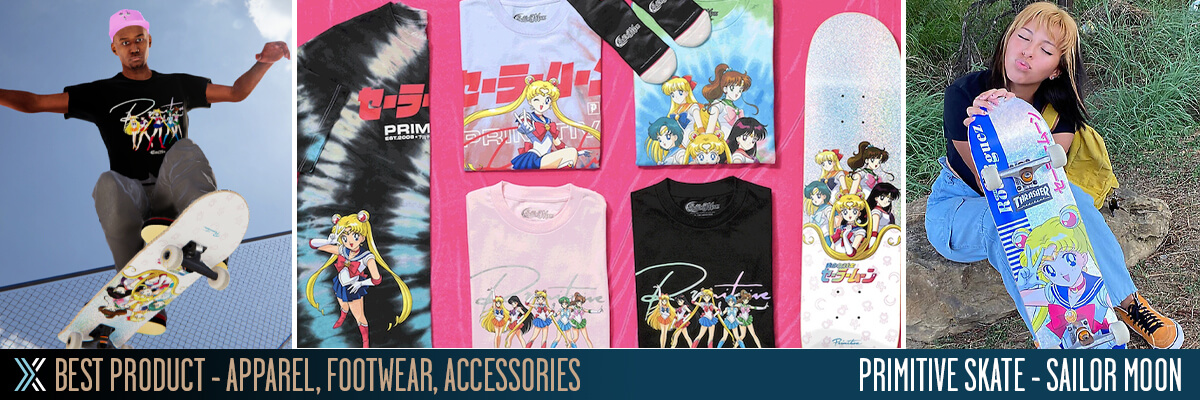 Licensing International 2021 Excellence Awards, Best Licensed Product, Apparel, Footwear, Accessories, Primitive Skate, Sailor Moon