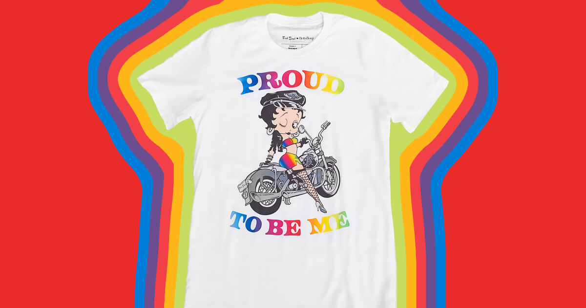 Celebrate Pride 2021 with New Limited Edition Betty Boop x Fred Segal T-Shirt with Profits to Benefit GLAAD image