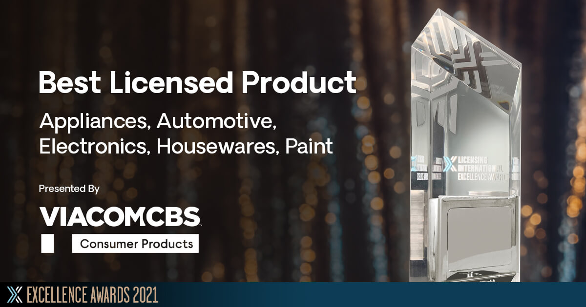 Licensing International Excellence Awards - Best Licensed Product: Appliances, Automotive, Electronics