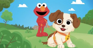 Sesame Street Furry Friends Forever Elmo Gets a New Pet