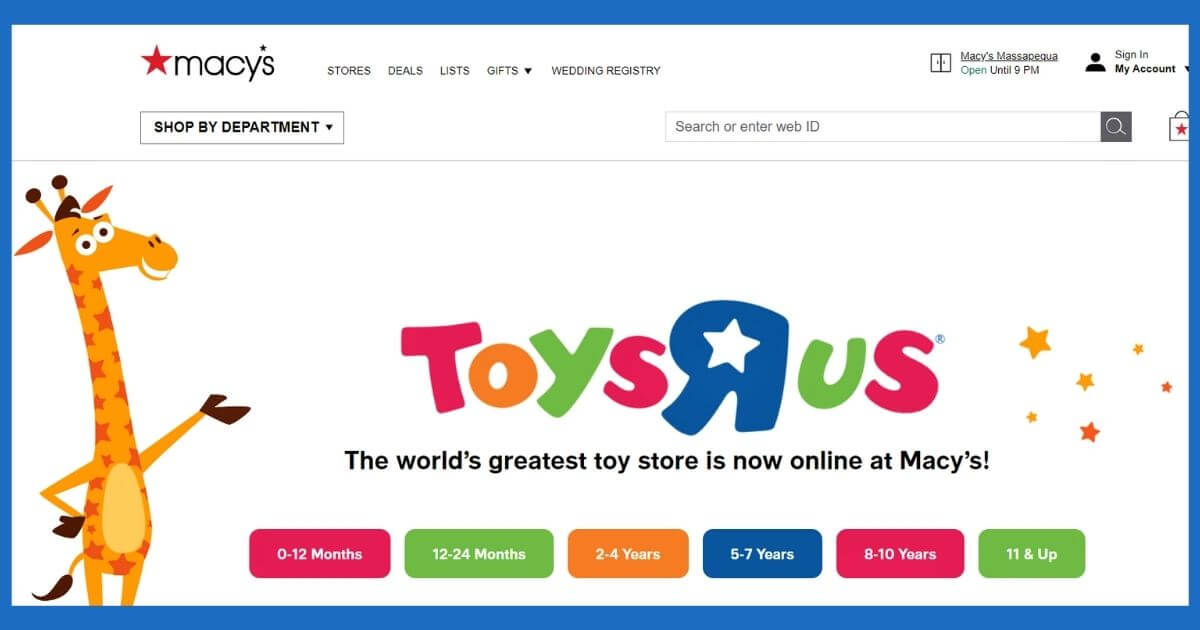 Toys R Us, Macy’s Try to Build Off Each Other image