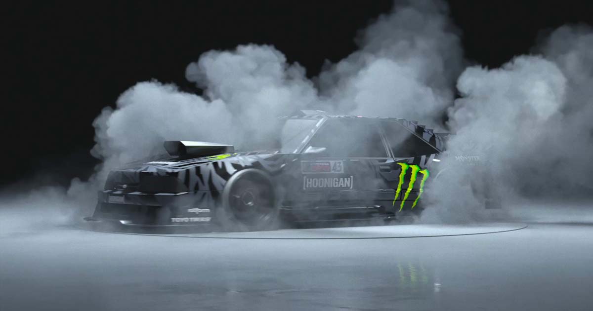 Ken Block, Hoonigan, and Ash Thorp launch NFTs of the Hoonifox: The Ultimate Fox Body Mustang image