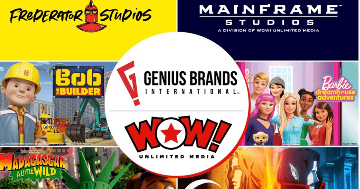 Genius Brands Announces Transformational Acquisition of WOW! Unlimited Media Inc., Creating a Global Animation & Digital Media Powerhouse image