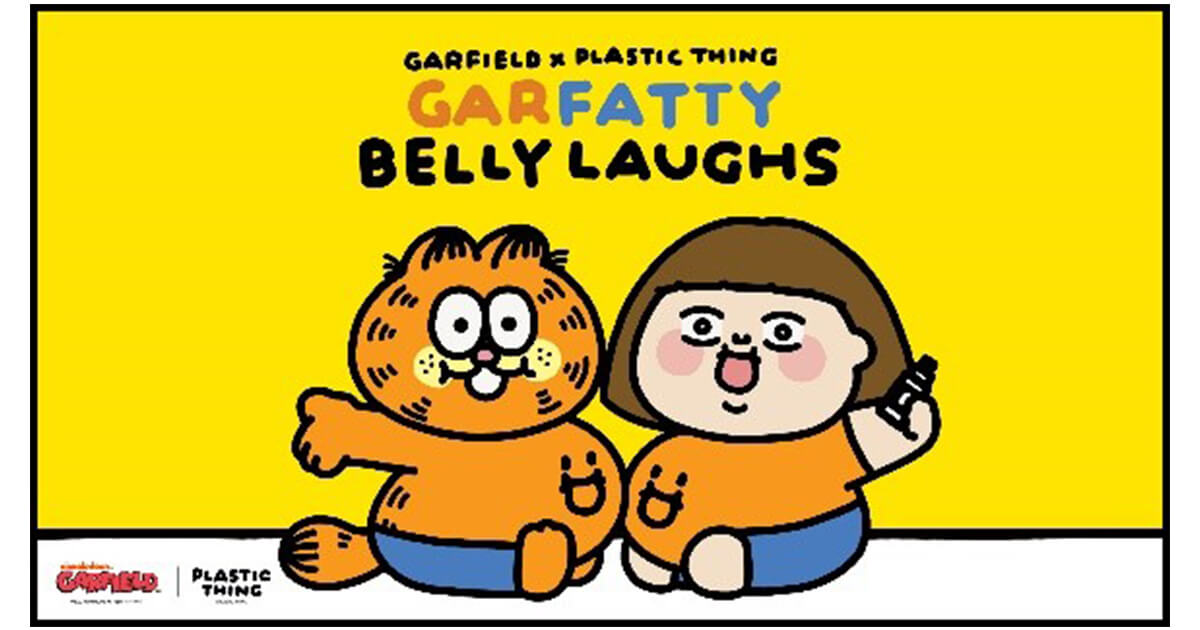 The First Ever Art Collaboration of Garfield x Plastic Thing :  “GARFATTY BELLY LAUGHS” image