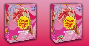 Chupa Chups Strawberry & Cream Ice Cream