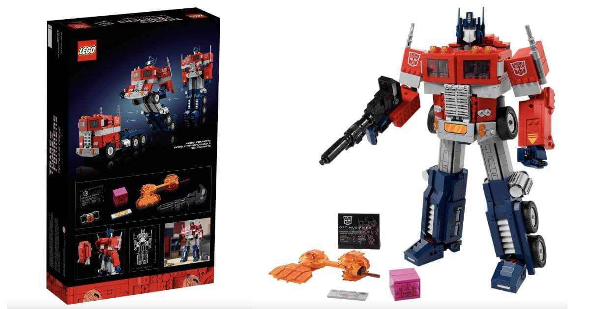 The LEGO Group and Hasbro unite to reveal the new, fully converting LEGO® Transformers Optimus Prime image