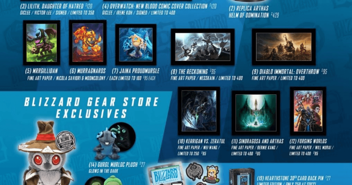 Blizzard Debuting New Consumer Products + Giveaways at San Diego Comic