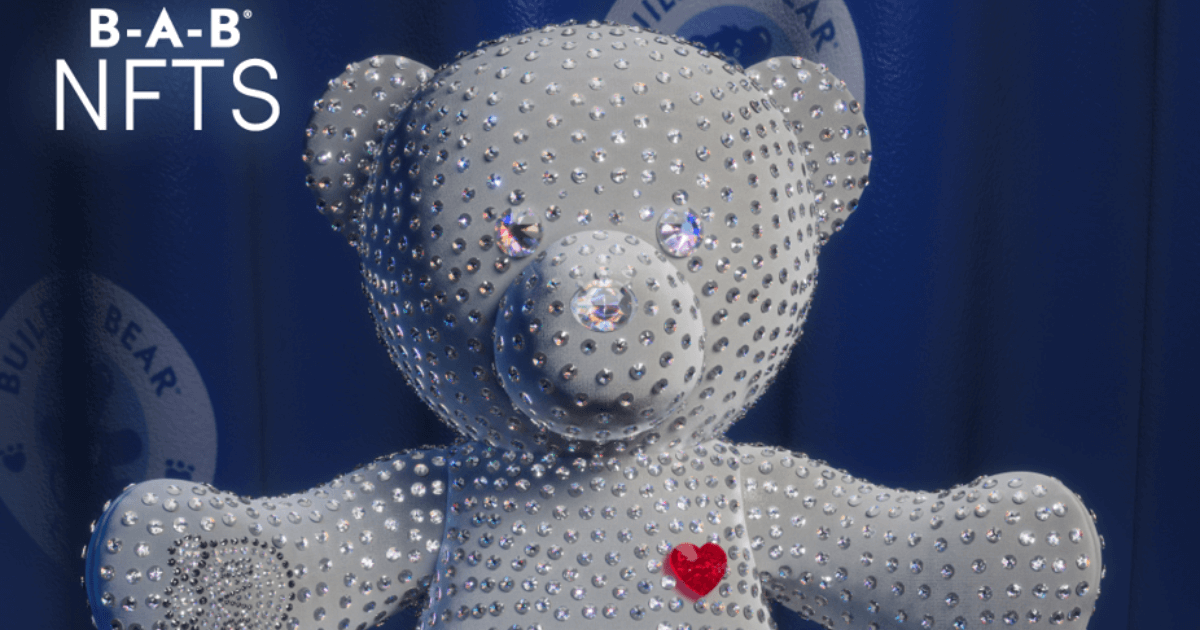 Build-A-Bear To Unveil NFT Collection And One-Of-a-Kind, Collectible Bear Encrusted With Swarovski Crystals And a Red Crystal Heart image