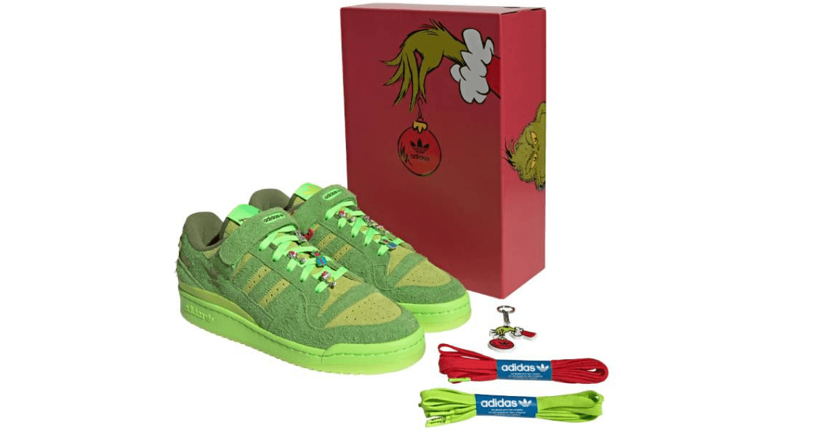 Adidas Originals and Dr. Seuss Link Up for a Grinch Themed Forum Low image