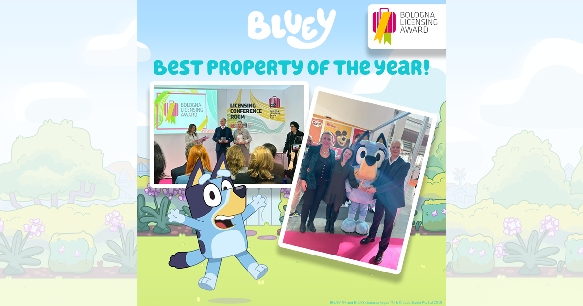 Bluey wins at Bologna Licensing Awards 2023 as Property of the Year! image