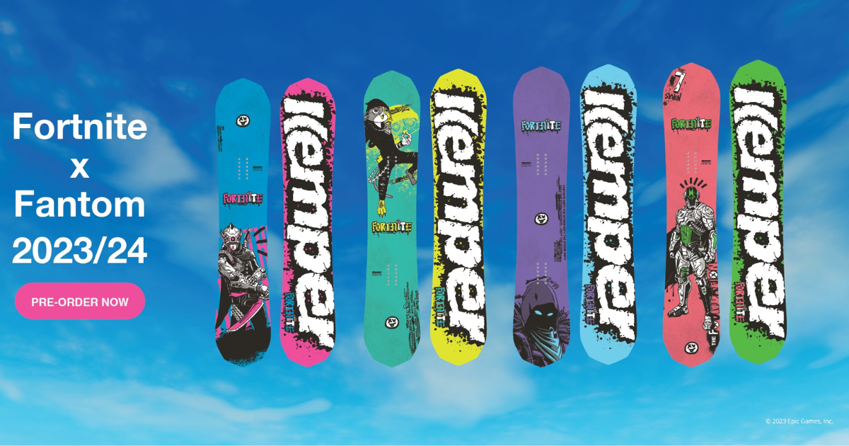 Kemper Snowboards and Epic Games Partner to Launch the Fortnite X Kemper Fantom Snowboard image