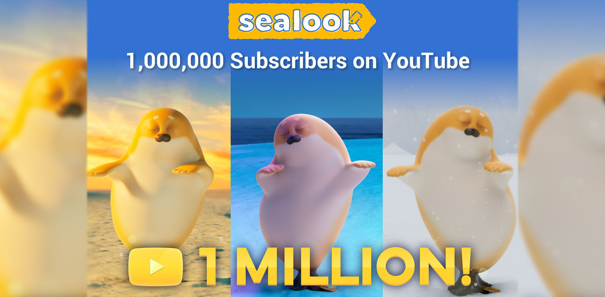 SEALOOK Surpasses 1 Million Subscribers on YouTube image