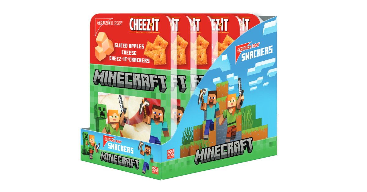 Crunch Pak Pairs with Minecraft and Cheez-It on New Snacker image