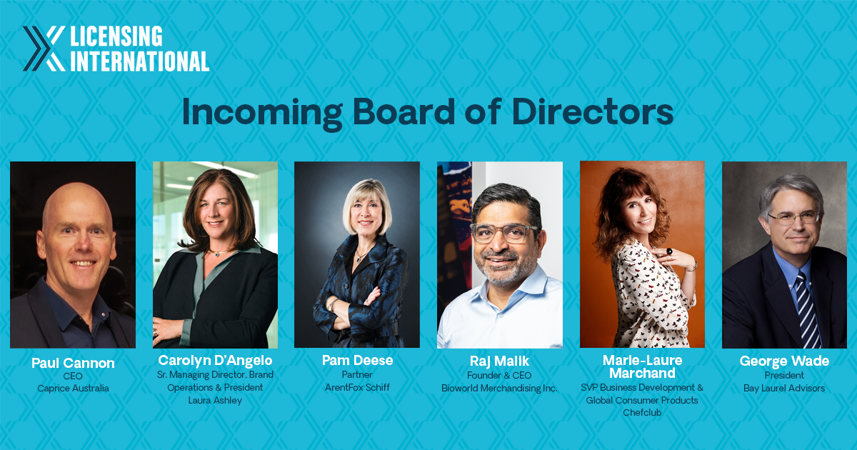 Licensing International Announces Six New Board Members image