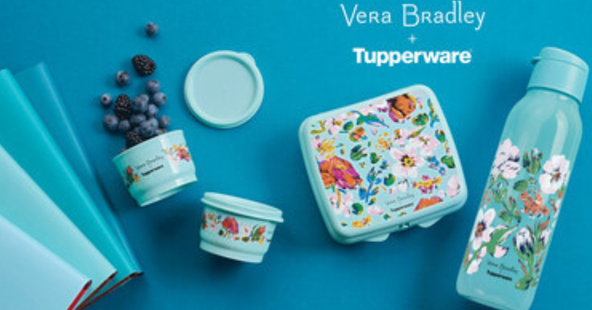 Tupperware and Vera Bradley Continue Collaboration With Limited-Edition Collection of On-The-Go, Reusable Food and Beverage Products image