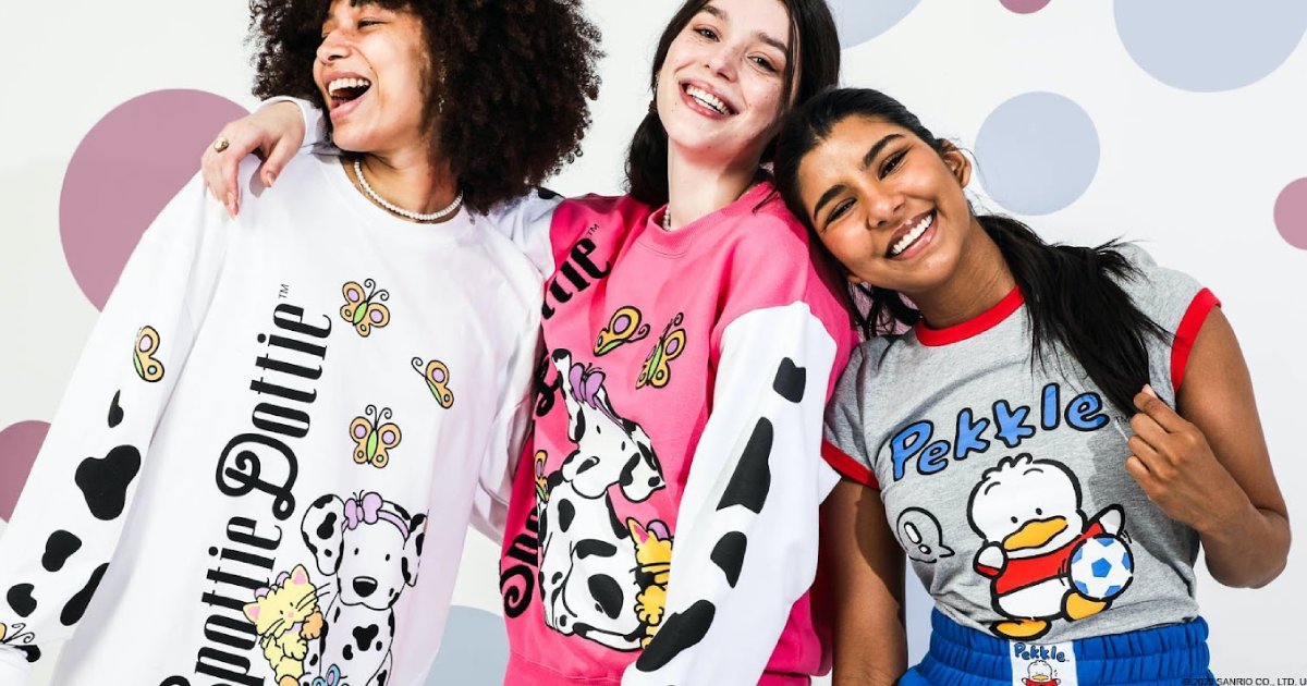 Bioworld’s Dumbgood Brand Releases New Apparel for Their New Sanrio 90s Collection image