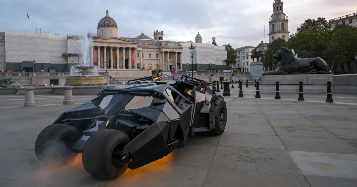 Batman’s Tumbler Rolls into Trafalgar Square for the Launch of ‘Batman Unmasked,’ a New DC Pop-Up Experience image