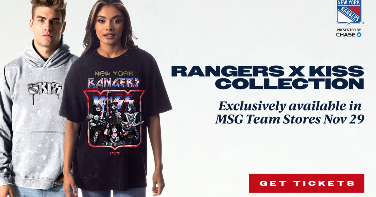 Madison Square Garden Releasing Limited Edition New York Rangers-Kiss Merchandise image