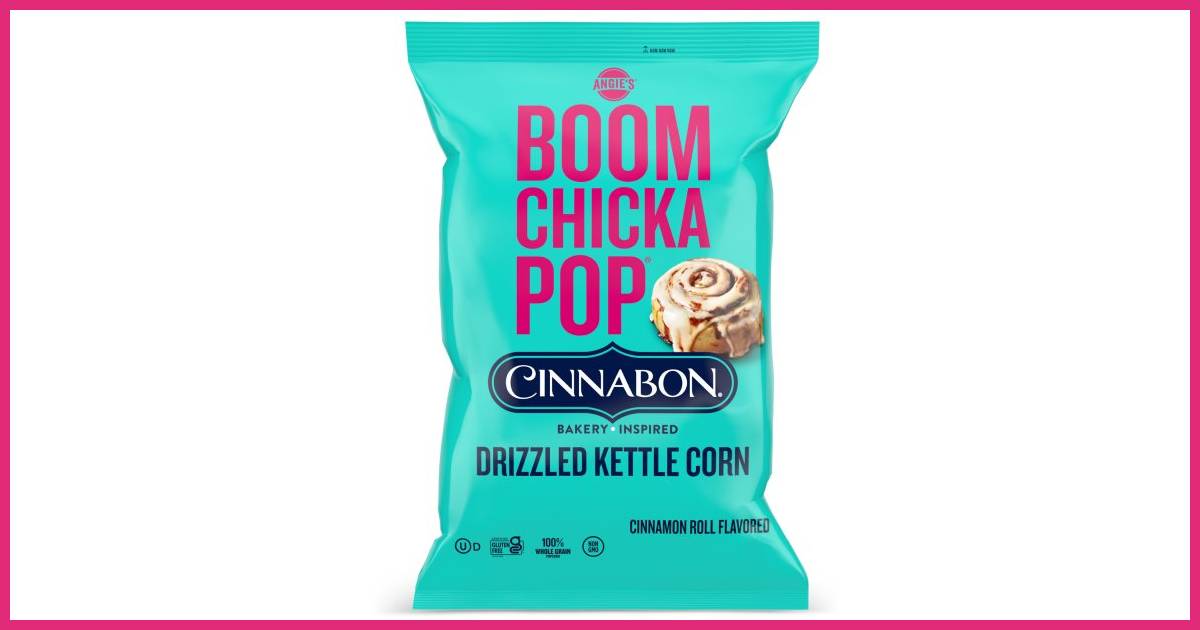 Angie’s® BOOMCHICKAPOP® Introduces New Cinnabon® Drizzled Kettle Corn image