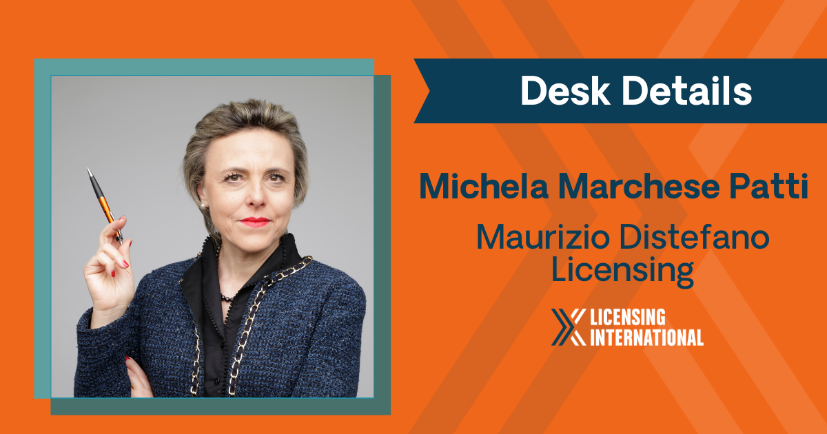 Desk Details: Michela Marchese Patti, CEO and Co-Owner of Maurizio Distefano Licensing image