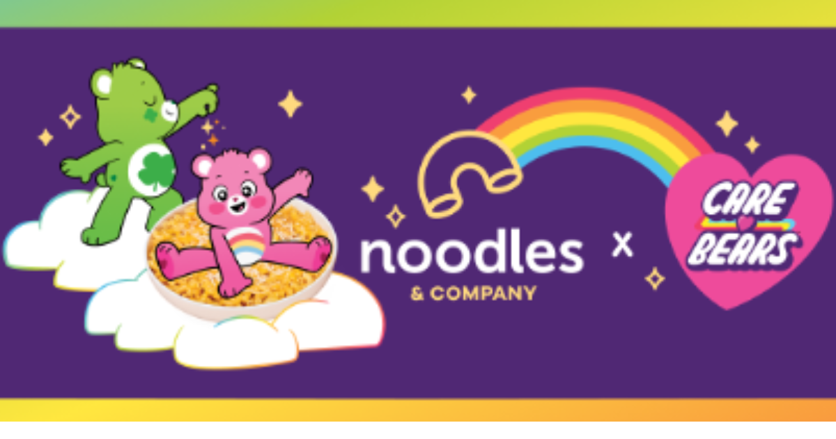 Noodles & Company Partners with Care Bears to Celebrate Sharing and Caring with New Care Bears Share Menu  image