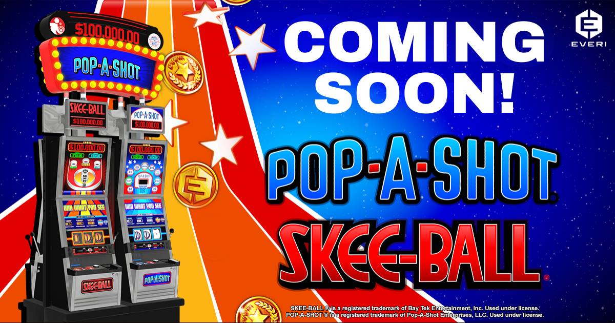 Dimensional Branding Group and Everi Holdings Unveil Pop-A-Shot® and Skee-Ball® Branded Slot Games image