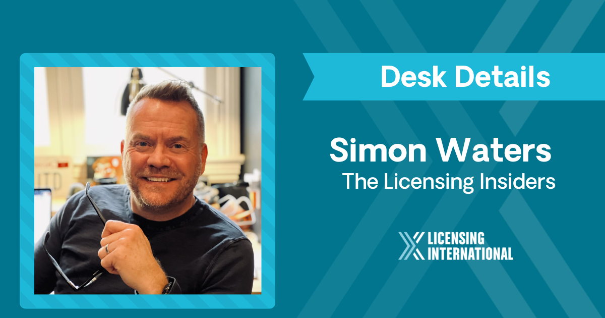 Desk Details: Simon Waters, Partner at The Licensing Insiders and President at World Builder image