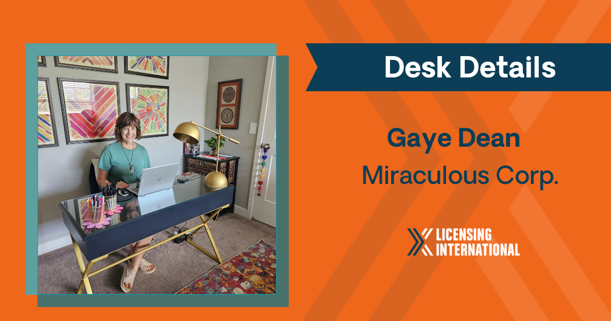 Desk Details: Gaye Dean, VP of Retail Development, North America at Miraculous Corp.   image