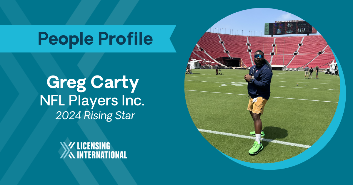 Rising Star People Profile: Greg Carty, Licensing Manager at NFL Players Inc. image