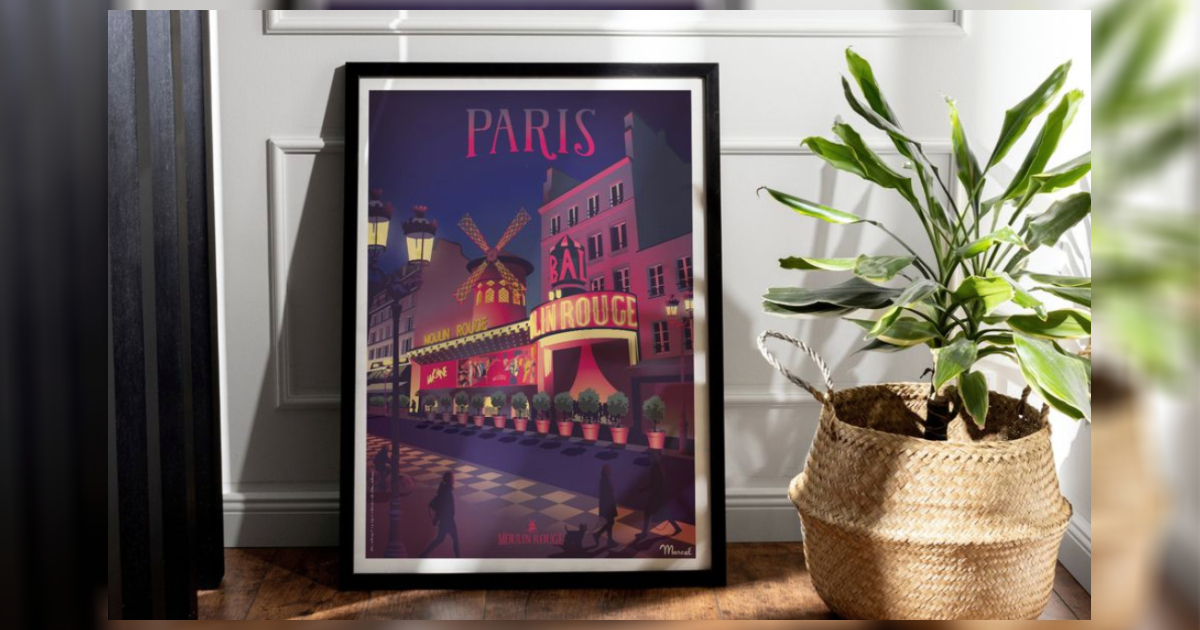 Moulin Rouge® x Marcel Travel Posters: A 100% Made in France Artistic Collaboration image