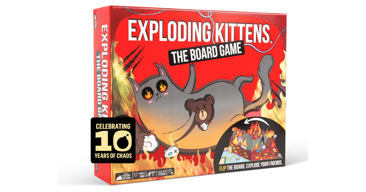 Ten Years of Mayhem: Exploding Kittens Launches First-Ever Board Game image