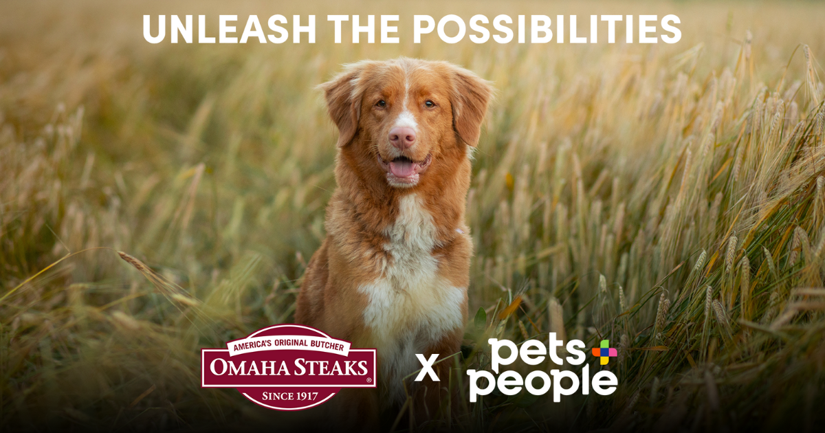 Omaha Steaks and Pets + People Partner on Premium Pet Treat Line image