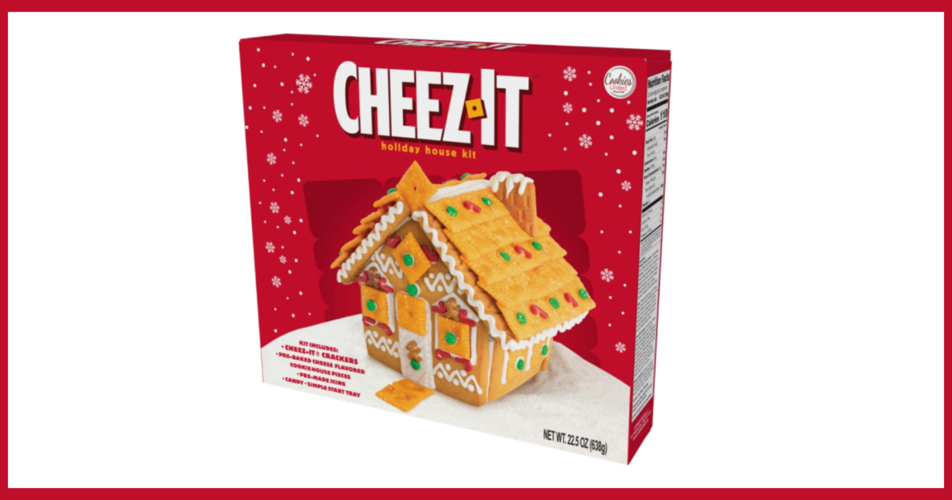 Cookies United and Cheez-It® Team Up for the Ultimate Holiday Mashup: The First-Ever Cheez-It™ Holiday House Kit image