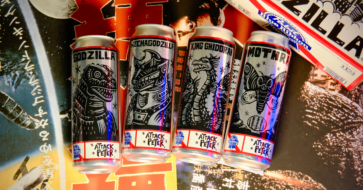 Toho International and Pabst Blue Ribbon Unveil Monster Collaboration Featuring Godzilla  image