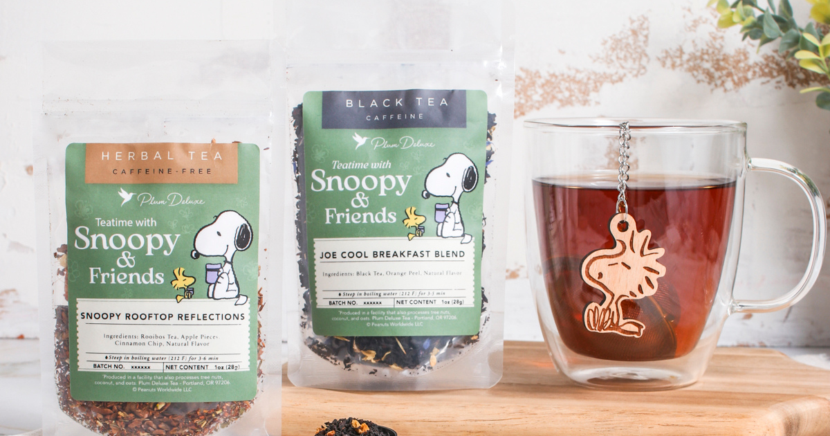 Plum Deluxe, in collaboration with Peanuts, Brew Up Holiday Cheer with Limited-Edition Tea Collection image