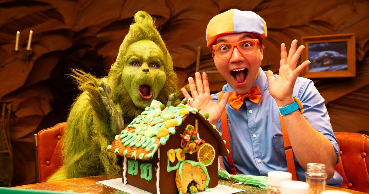Dr. Seuss Enterprises and Moonbug Entertainment Team Up for YouTube Crossover Events Featuring Blippi with The Grinch and The Cat in the Hat image