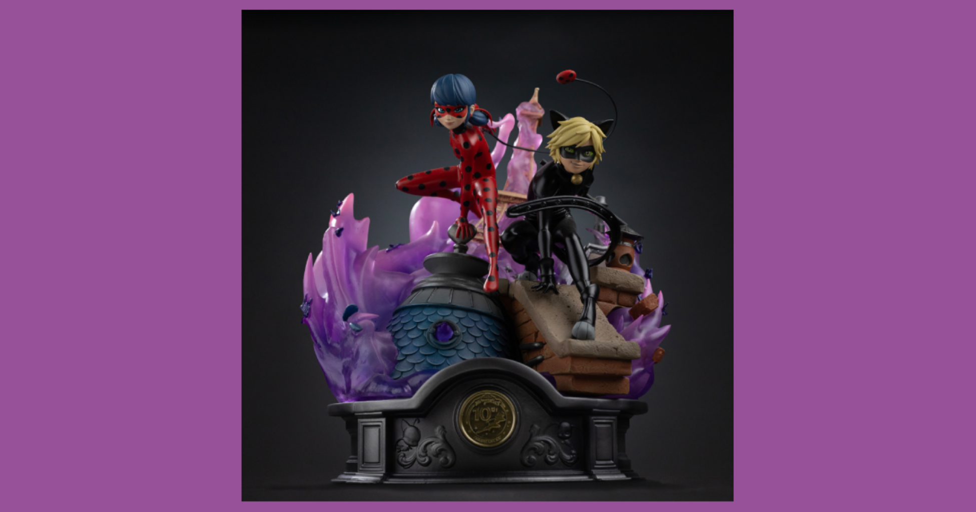 Miraculous Corp and Iron Studios Celebrate 10 Years of Miraculous® with Exclusive Ladybug and Cat Noir Collectible Statue image